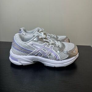 Asics Gel 1130 Kids White/Pink/Purple/Silver Athletic Sneakers Size 13